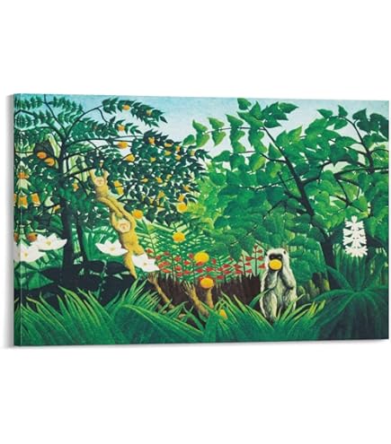 Amazon.co.jp: 熱帯の嵐の中の虎 (サプライズ) - アンリ・ルソーによる